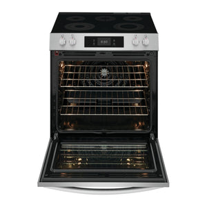 Cuisinière électrique option pizza encastrable 30 po 6,2 pi³à 5 brûleurs Inox