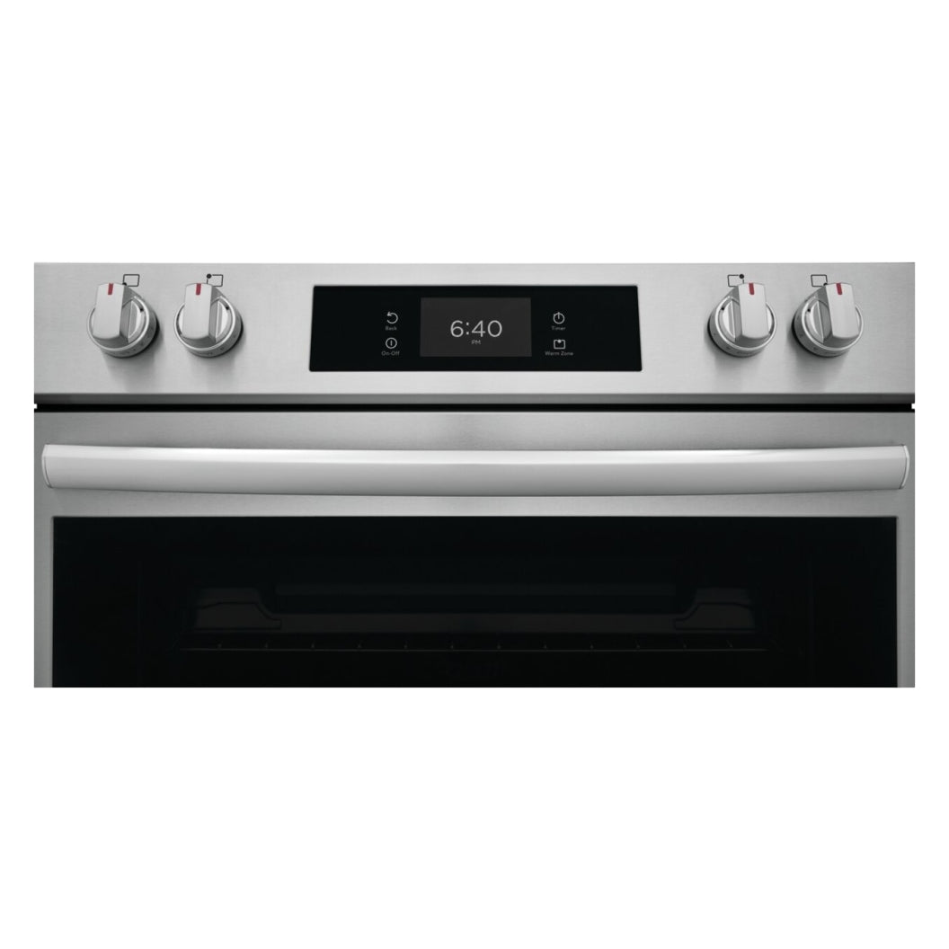 Cuisinière électrique option pizza encastrable 30 po 6,2 pi³à 5 brûleurs Inox