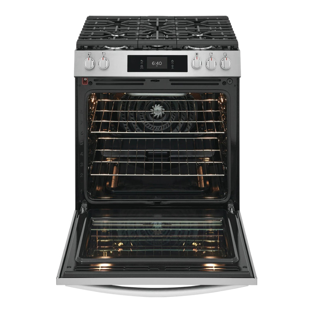 Cuisinière à gaz option pizza 30 po Inox