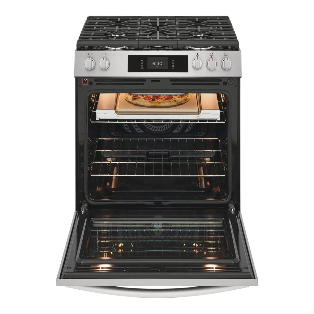 Cuisinière à gaz option pizza 30 po Inox