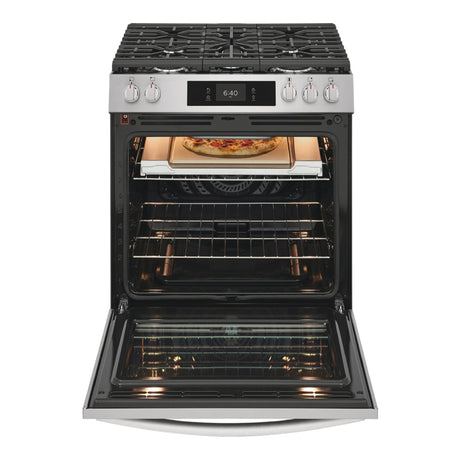 Cuisinière à gaz option pizza 30 po Inox