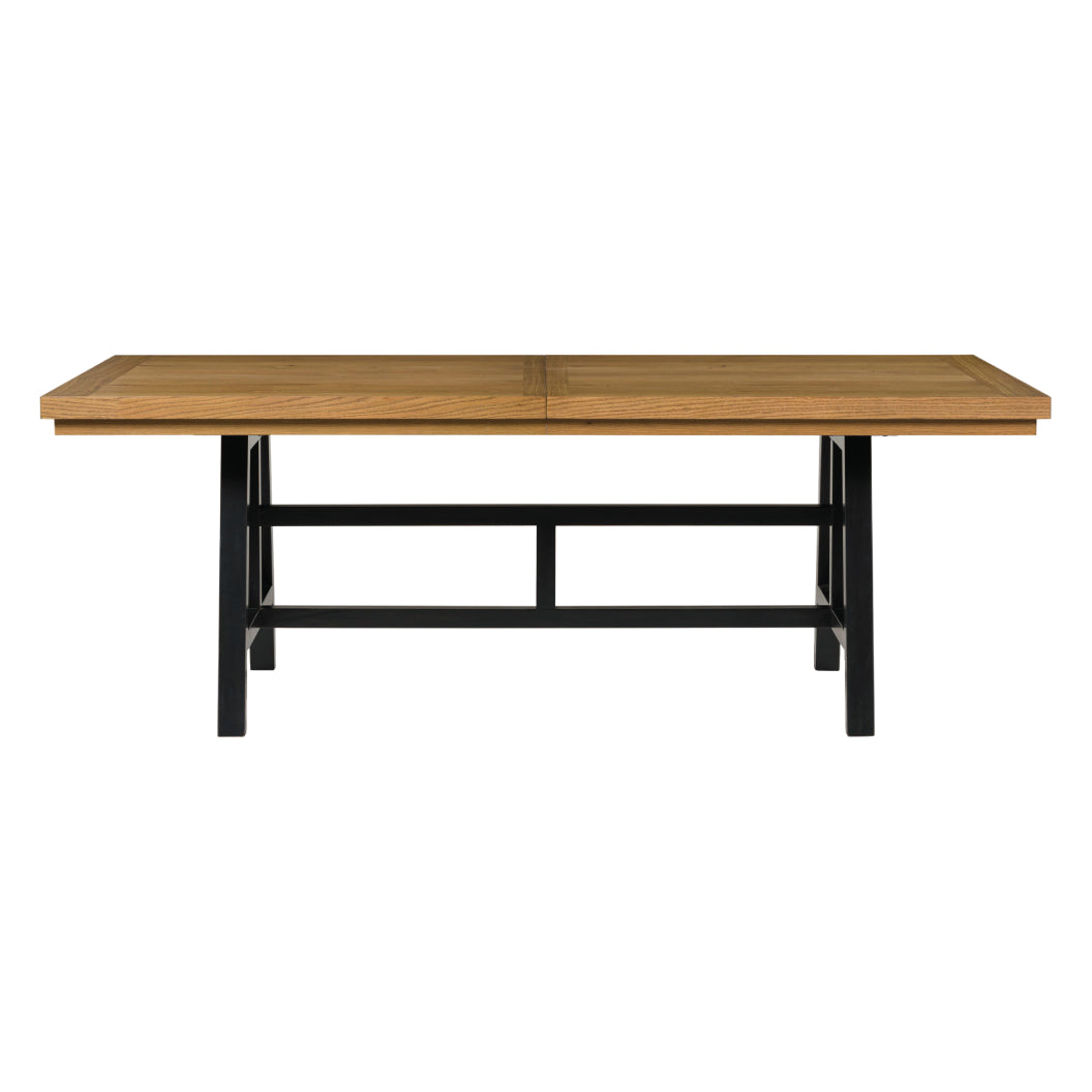 Table de salle à manger extensible en bois et métal - Galliden