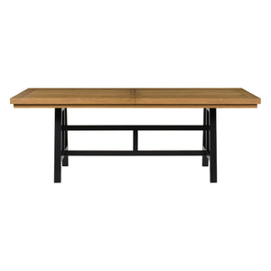 Table de salle à manger extensible en bois et métal - Galliden