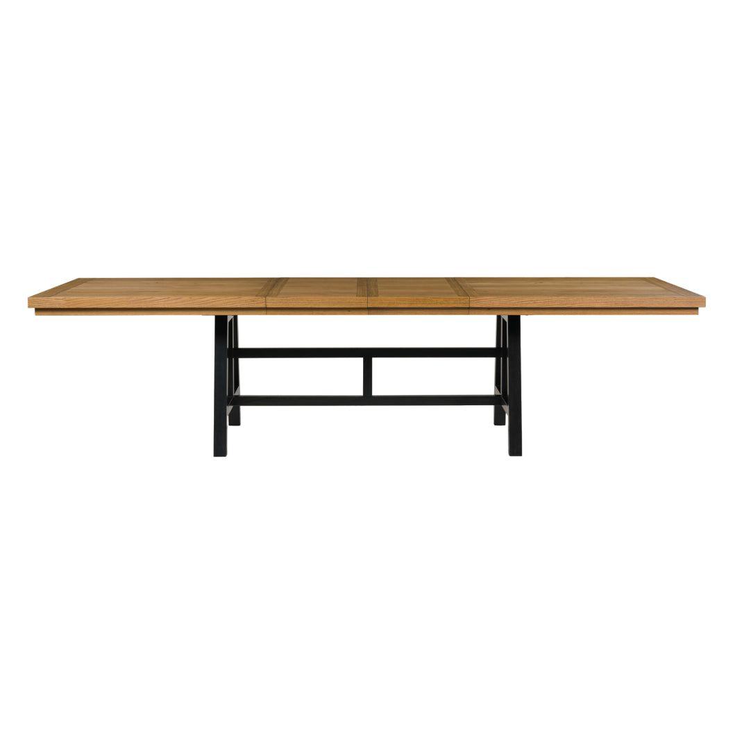 Table de salle à manger extensible en bois et métal - Galliden