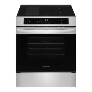 Cuisinière à induction encastrable 30 po Inox commande frontale avec 5 éléments