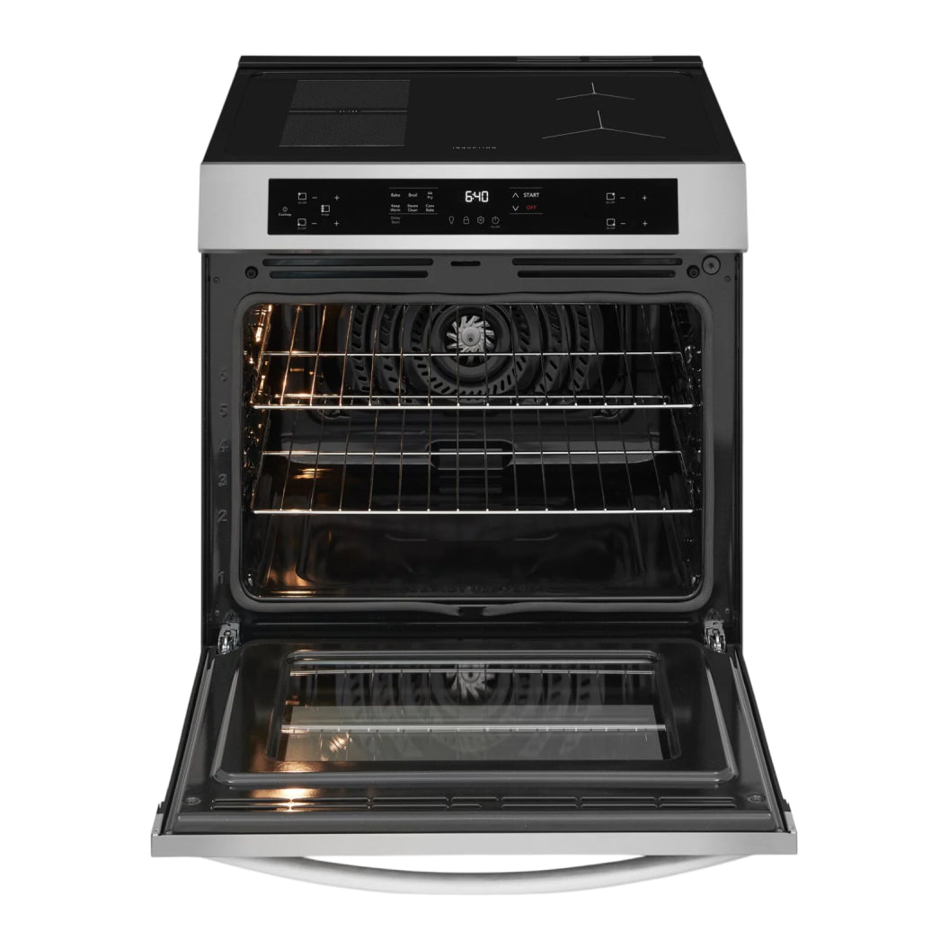 Cuisinière à induction encastrable 30 po Inox commande frontale avec 5 éléments