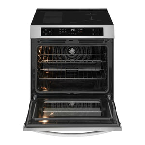 Cuisinière à induction encastrable 30 po Inox commande frontale avec 5 éléments