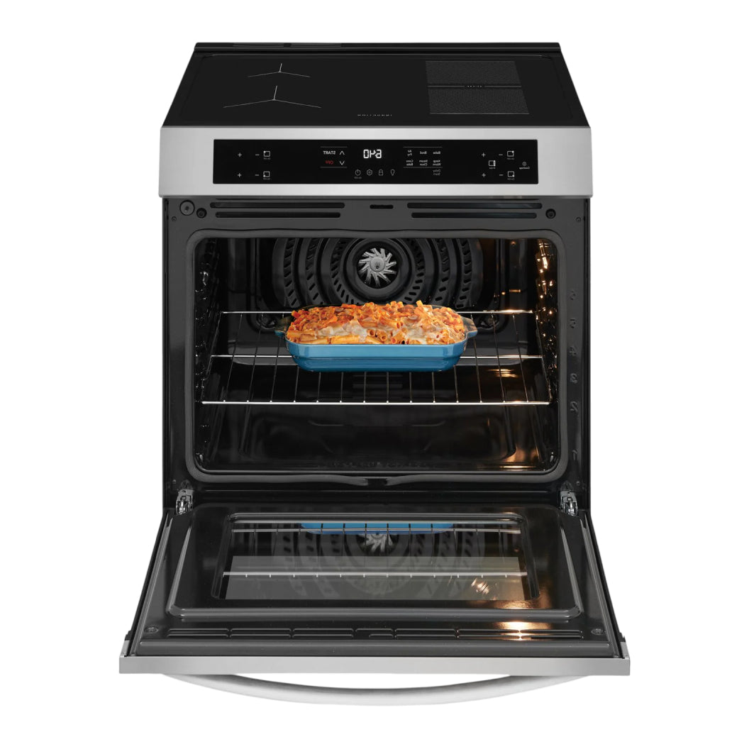 Cuisinière à induction encastrable 30 po Inox commande frontale avec 5 éléments