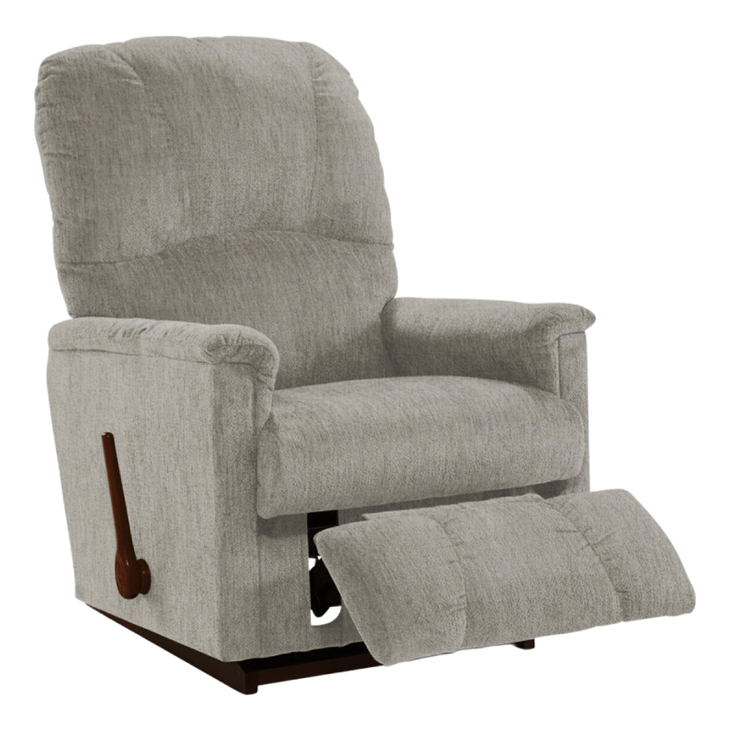 Fauteuil berçant et inclinable en tissu taupe - Mercury