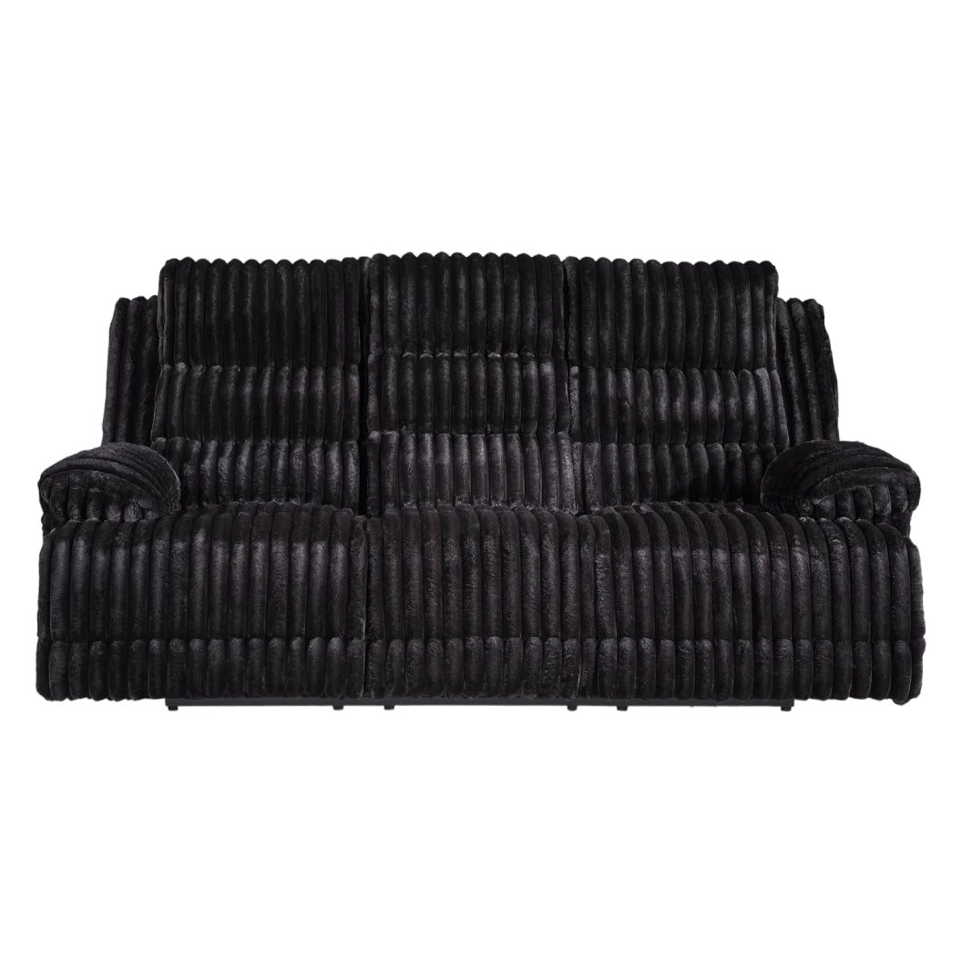 Sofa motorisé zéro gravité en velours côtelé avec table centrale rabattable - Rhine Falls