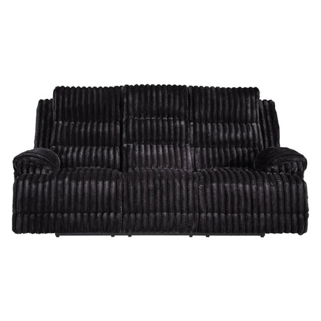 Sofa motorisé zéro gravité en velours côtelé avec table centrale rabattable - Rhine Falls