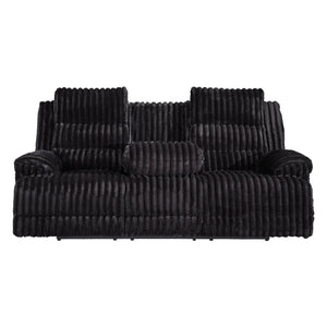Sofa motorisé zéro gravité en velours côtelé avec table centrale rabattable - Rhine Falls