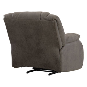 Fauteuil berçant et inclinable aspect cuir brun - First Base