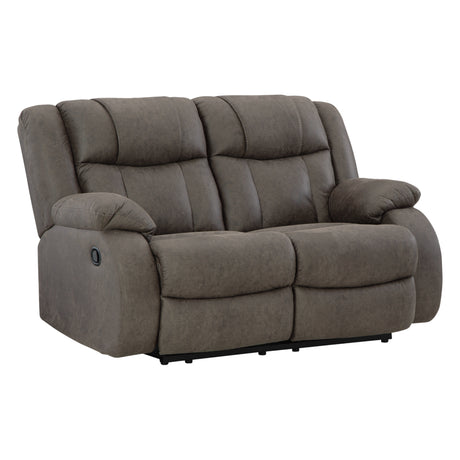 Causeuse inclinable aspect cuir brun - First Base