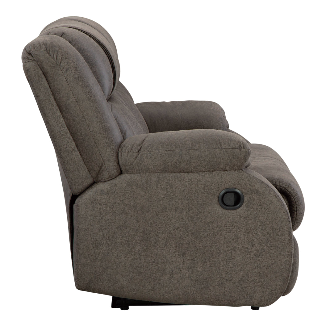 Causeuse inclinable aspect cuir brun - First Base
