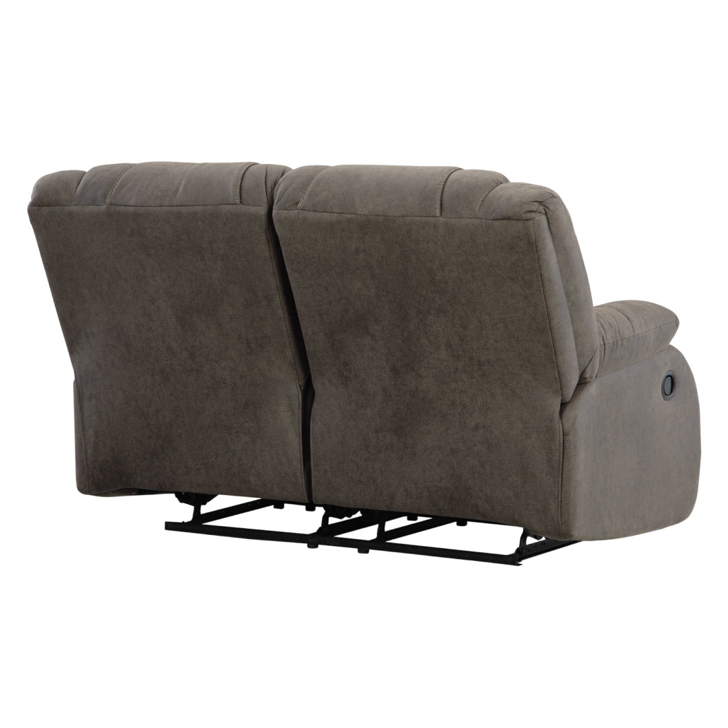 Causeuse inclinable aspect cuir brun - First Base