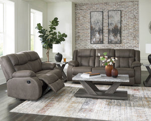 Causeuse inclinable aspect cuir brun - First Base