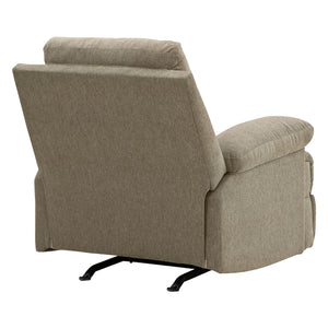 Fauteuil berçant et inclinable en tissu taupe - Side-Swipe