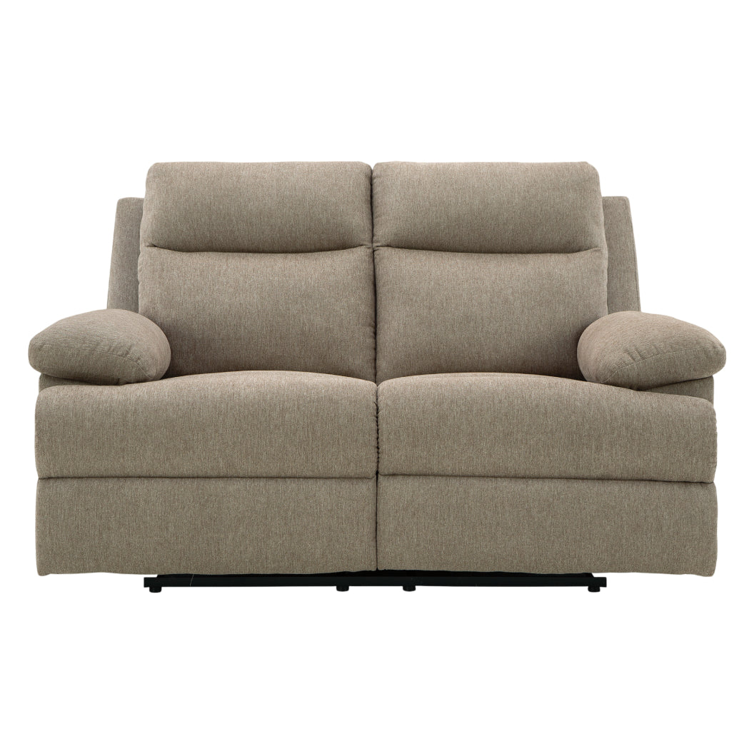 Causeuse inclinable en tissu taupe - Side-Swipe