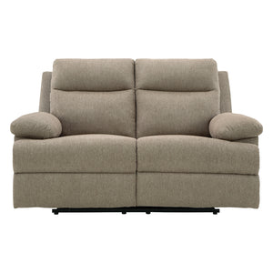 Causeuse inclinable en tissu taupe - Side-Swipe