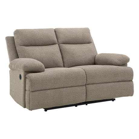 Causeuse inclinable en tissu taupe - Side-Swipe