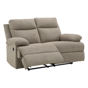 Causeuse inclinable en tissu taupe - Side-Swipe