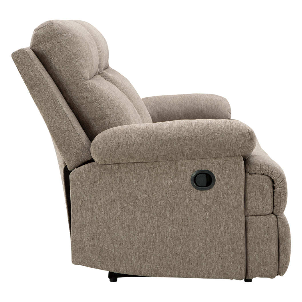 Causeuse inclinable en tissu taupe - Side-Swipe