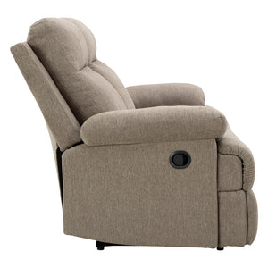 Causeuse inclinable en tissu taupe - Side-Swipe