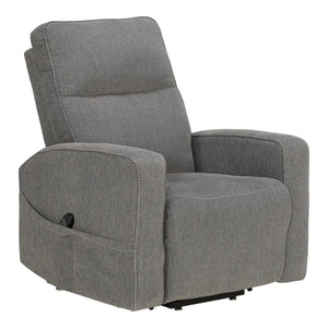 Fauteuil lève-personne motorisé chauffant et massant en tissu gris - Starganza