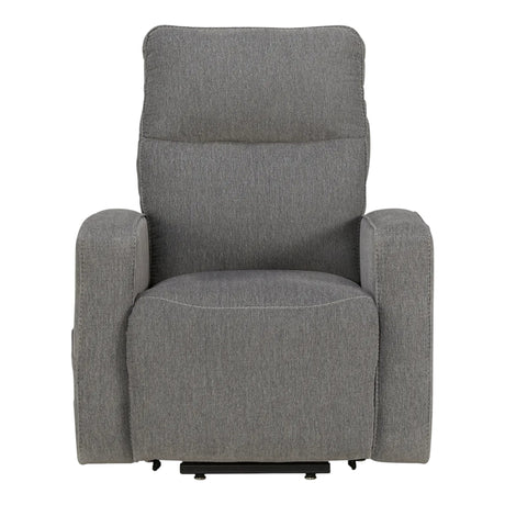 Fauteuil lève-personne motorisé chauffant et massant en tissu gris - Starganza