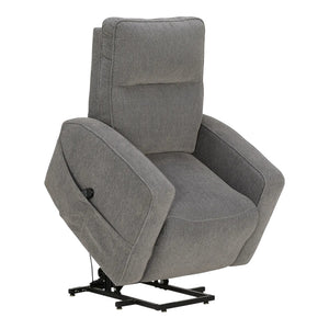 Fauteuil lève-personne motorisé chauffant et massant en tissu gris - Starganza