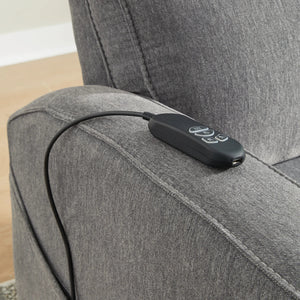 Fauteuil lève-personne motorisé chauffant et massant en tissu gris - Starganza