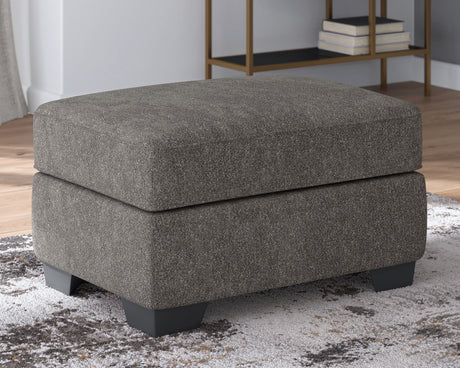 Ottoman en tissu gris graphite - Arendale