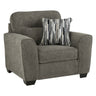 Fauteuil surdimensionné en tissu avec coussin - Olten
