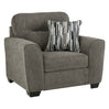 Fauteuil surdimensionné en tissu avec coussin - Olten