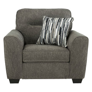 Fauteuil surdimensionné en tissu avec coussin - Olten