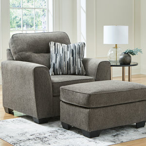 Fauteuil surdimensionné en tissu avec coussin - Olten