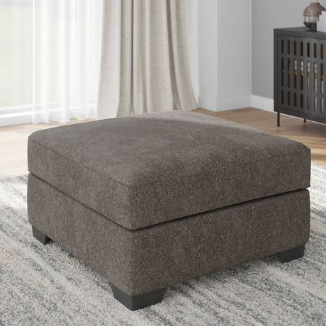 Ottoman surdimensionné en tissu gris graphite - Arendale