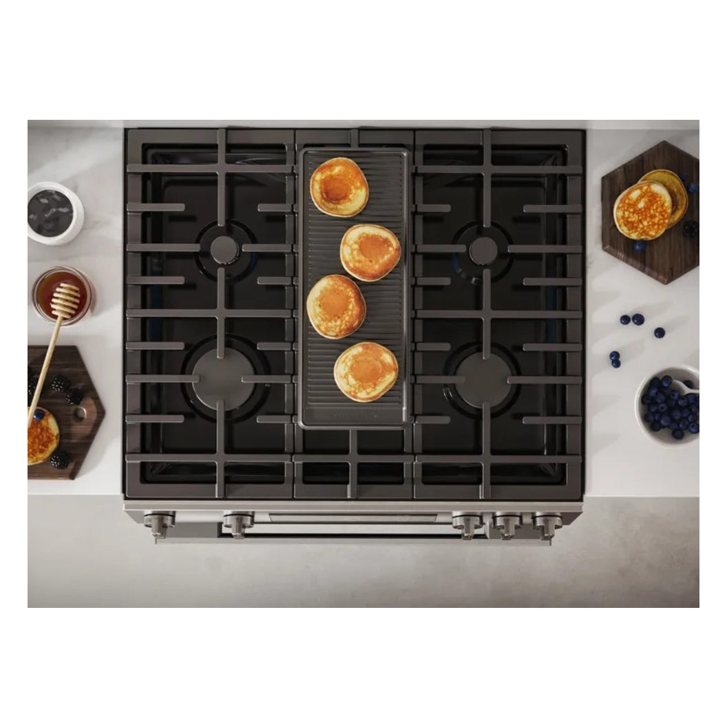 Cuisinière au gaz 30 po, 5,8 pi³ Inox - Série 100 - Air Fry & pré-chauffage rapide