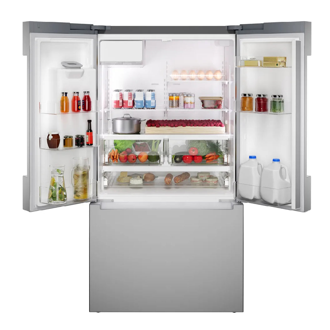 Réfrigérateur à porte française 36 po, 21,6 pi³, 3 portes Inox - Série 100 avec Wi-Fi et distributeur d'eau
