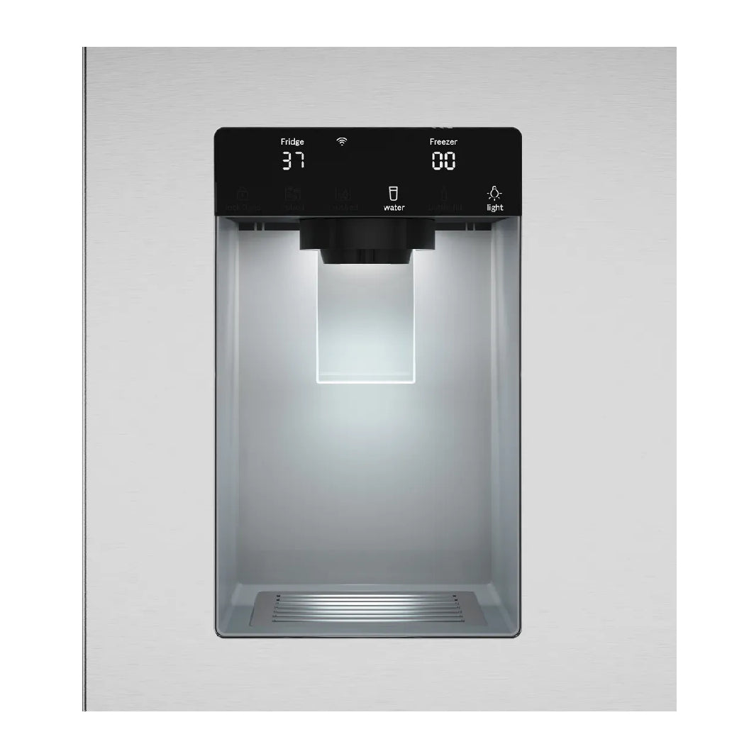 Réfrigérateur à porte française 36 po, 21,6 pi³, 3 portes Inox - Série 100 avec Wi-Fi et distributeur d'eau