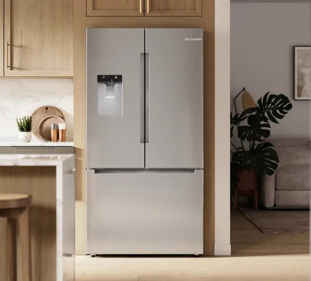 Réfrigérateur à porte française 36 po, 21,6 pi³, 3 portes Inox - Série 100 avec Wi-Fi et distributeur d'eau