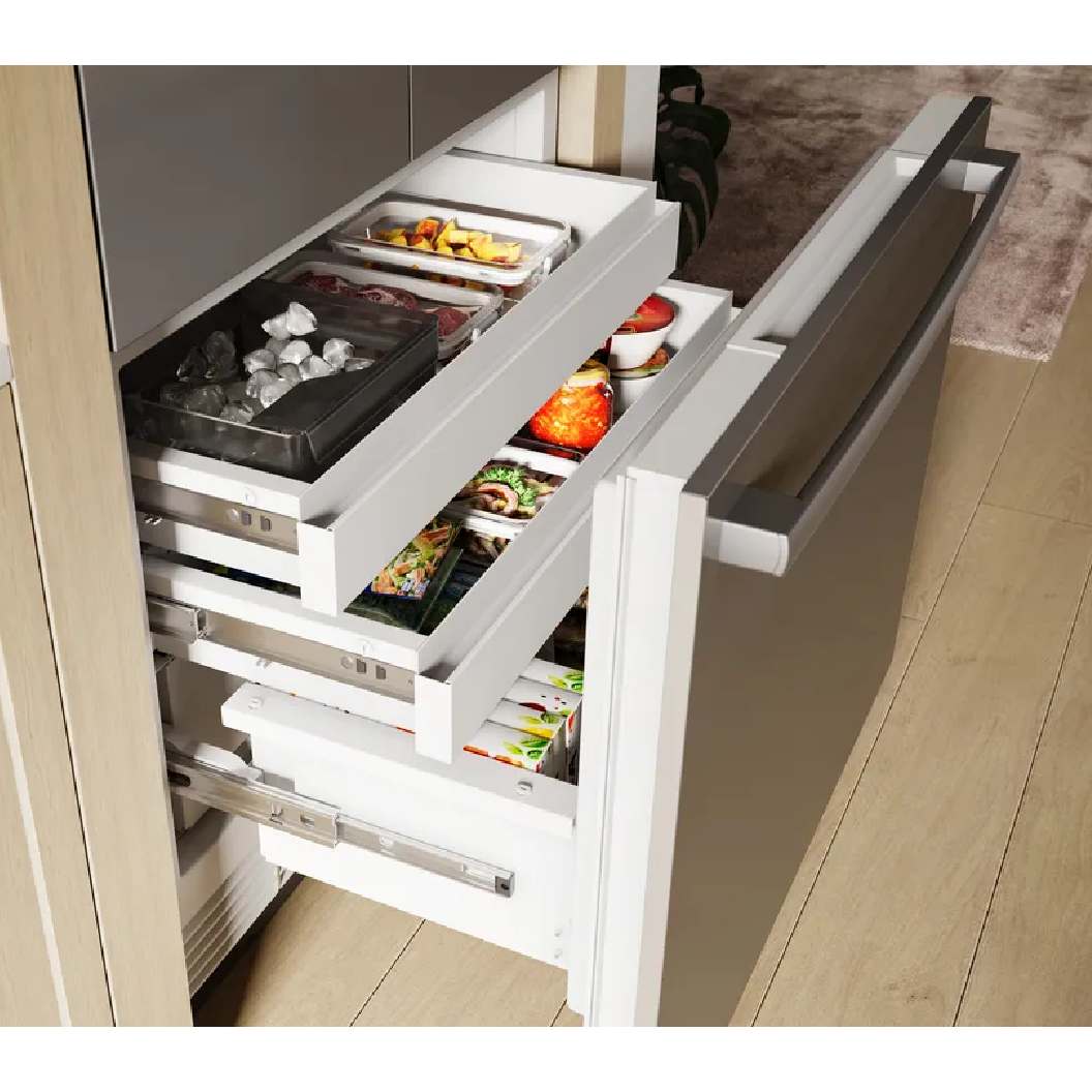 Réfrigérateur encastrable à congélateur inférieur 30 po, 16,5 pi³ - Benchmark™ avec Wi-Fi - Panneau requis