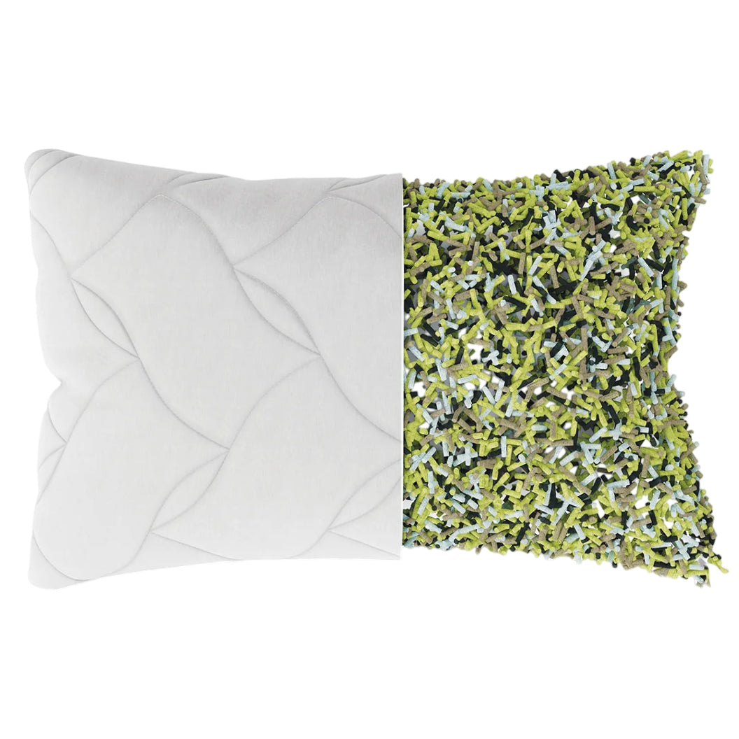 Oreiller grand en mousse mémoire recyclé - Azzurri Verde