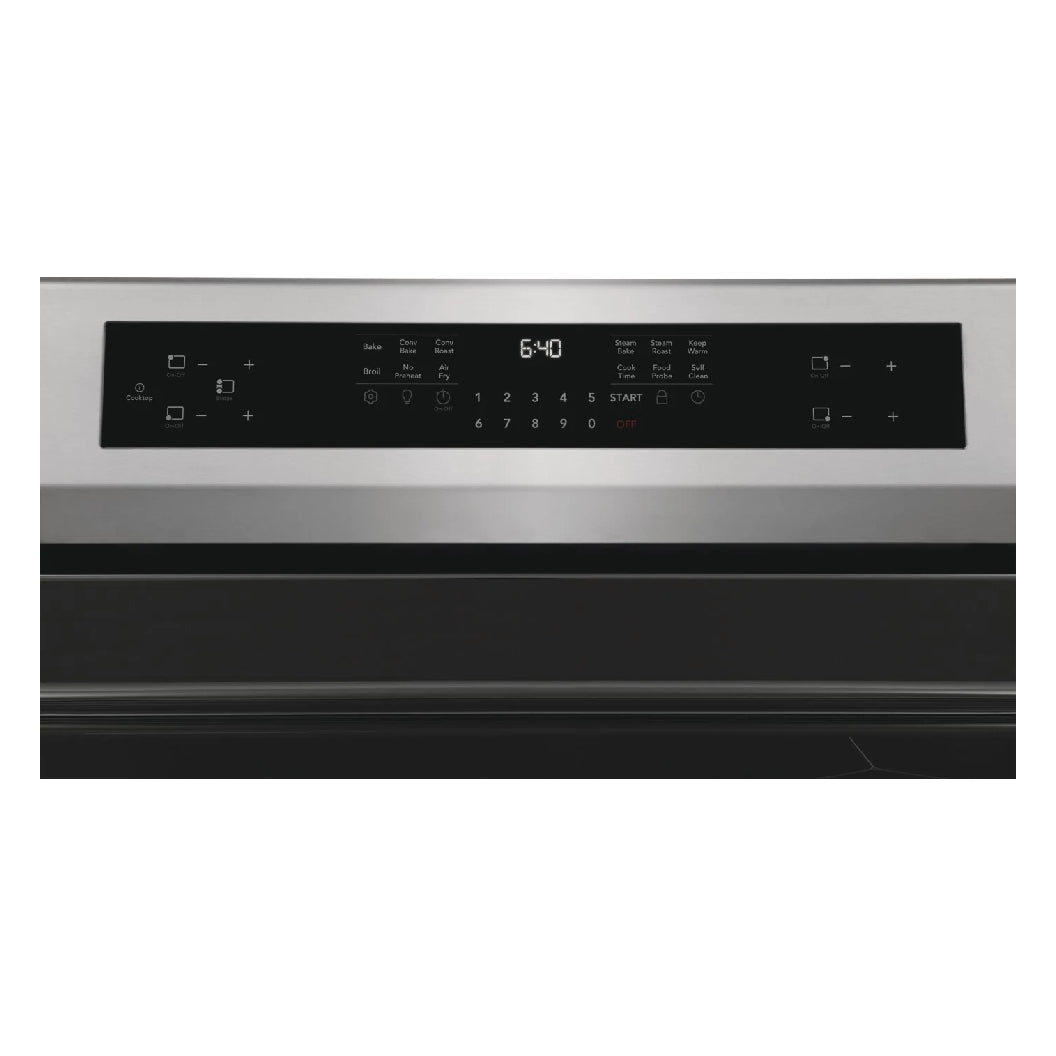 Cuisinière à induction 30 po, 5,3 pi³ Inox - Gallery avec Air Fry & préchauffage rapide
