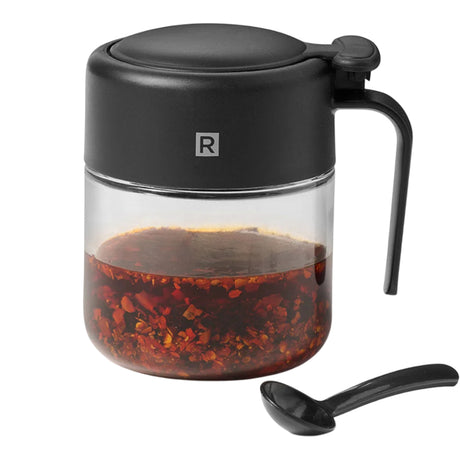 Pot à condiments en verre