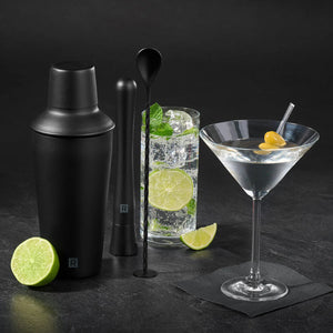 Ensemble à cocktail noir 4 pièces