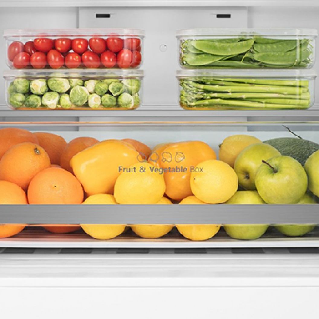 Réfrigérateur à congélateur inférieur 28 po, 14,8 pi³ Inox