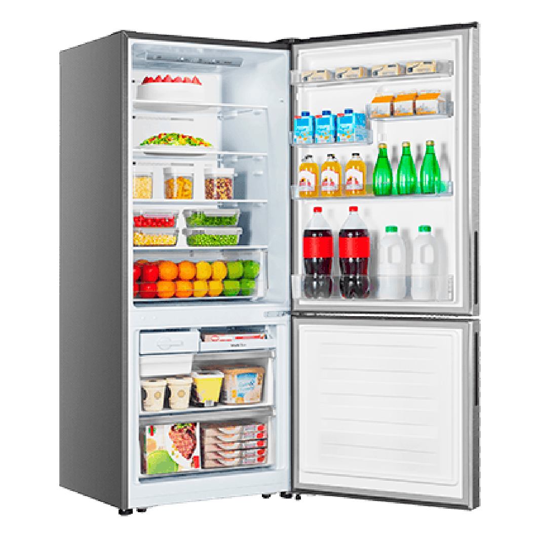 Réfrigérateur à congélateur inférieur 28 po, 14,8 pi³ Inox