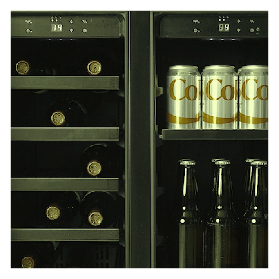 Combiné Cellier/Centre de breuvages porte française 24 po, 21 bouteilles & 64 canettes Noir - 2 zonesw